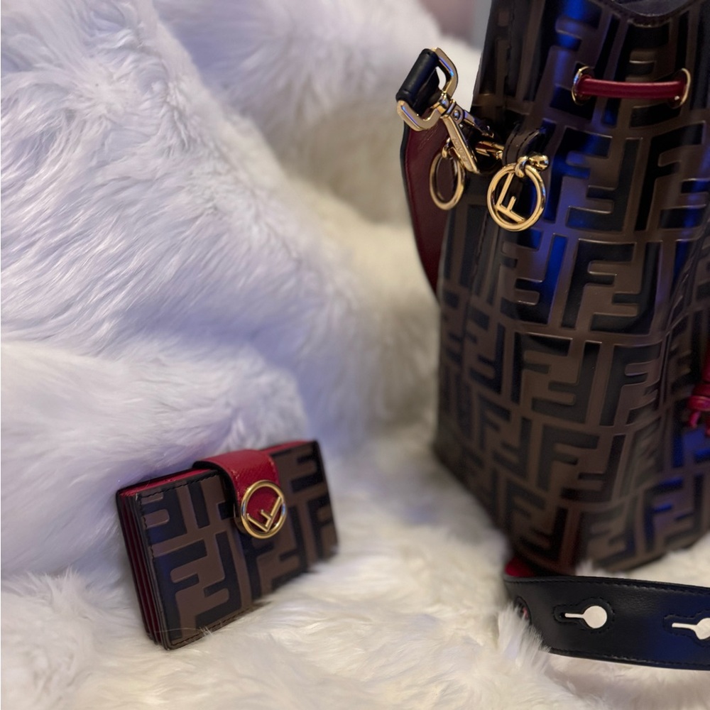 Fendi Mon Tresor FF multicolor bucket bag - Picture 4 of 9